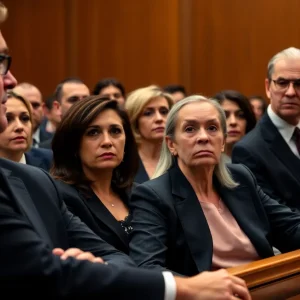 Scene from the courtroom during the Lori Vallow Daybell trial