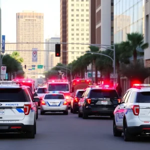 Scene depicting recent crime investigations in Phoenix