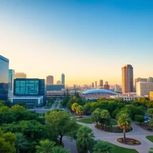 A view of the urban landscape in Phoenix, Arizona.