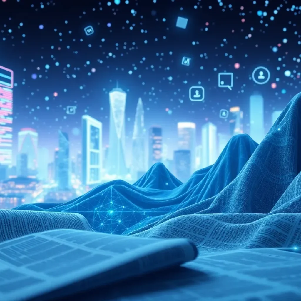 Conceptual illustration of an AI-powered paywall in digital media