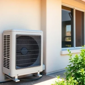 Air conditioning unit outside a rental property in Arizona