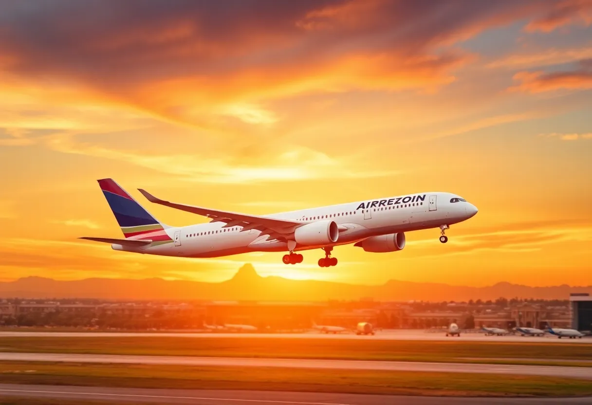 Airbus A350-900 departing Phoenix Sky Harbor International Airport