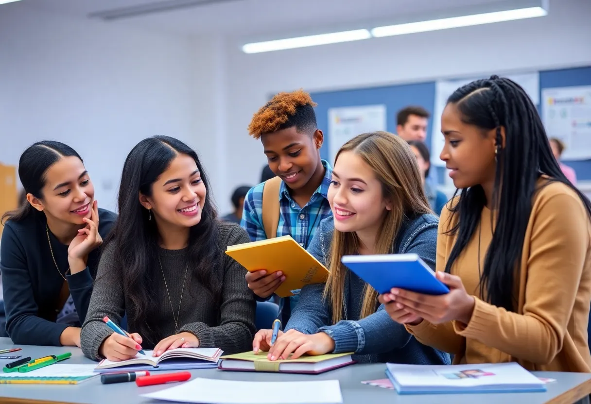 Students participating in college preparatory activities in Arizona