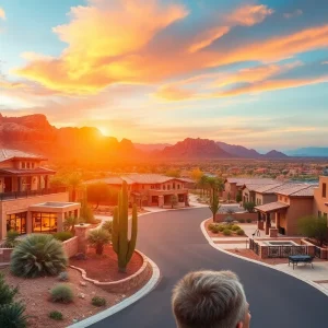 A bustling Arizona landscape reflecting economic growth.
