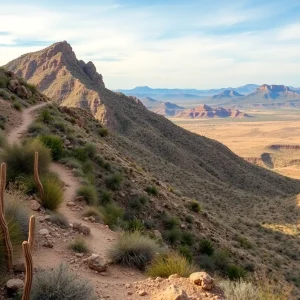 Scenic hiking trail in Arizona's McDowell Sonoran Preserve