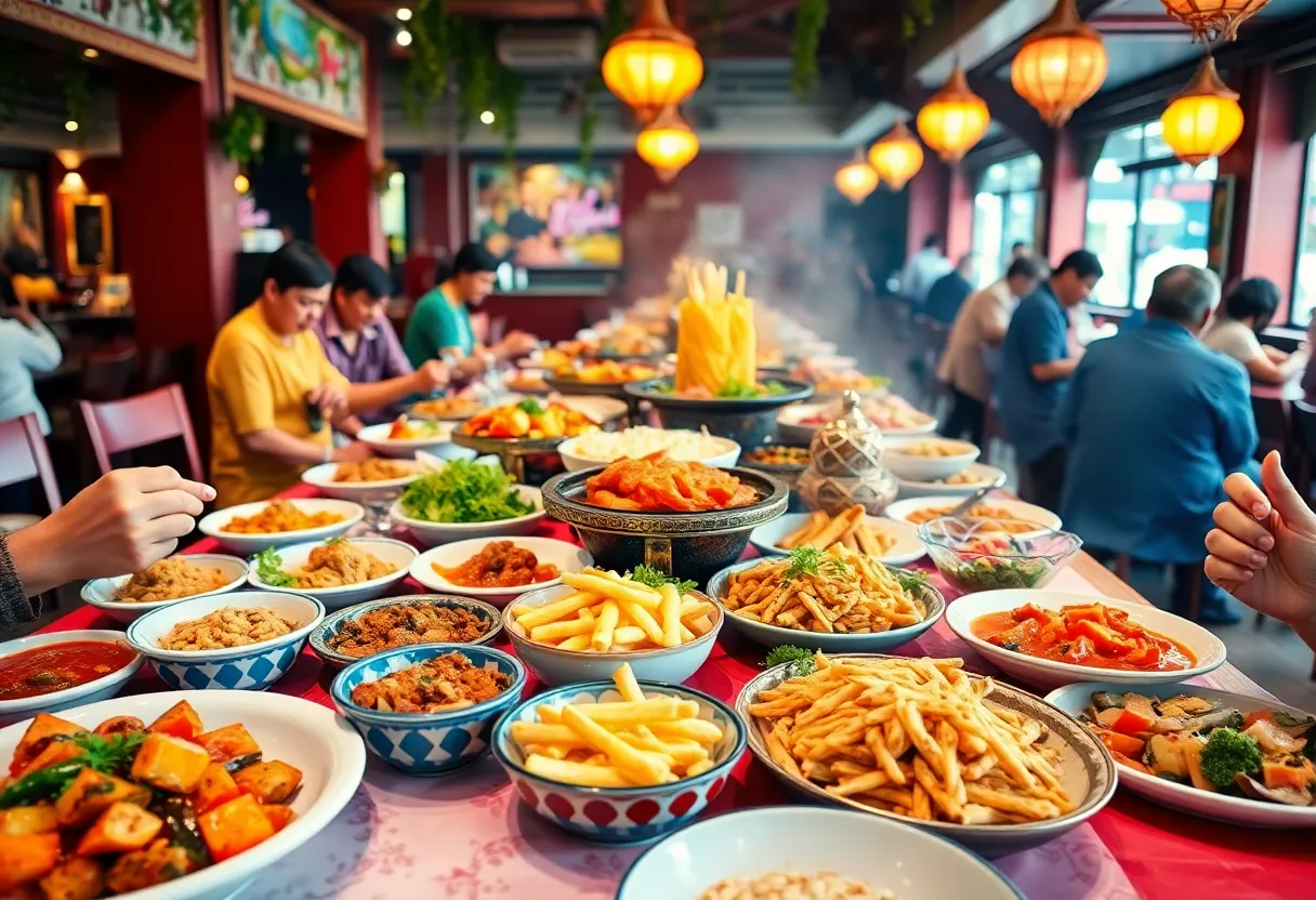 Table set with various dishes for Arizona Restaurant Week