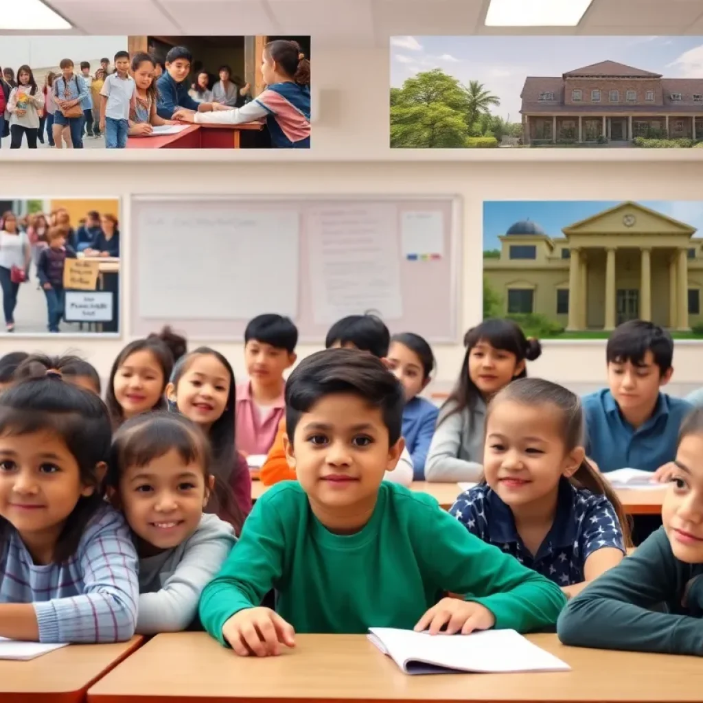 Students in a classroom representing educational diversity