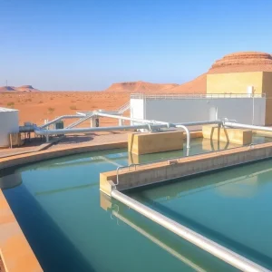 Advanced water purification facility in Arizona treating wastewater