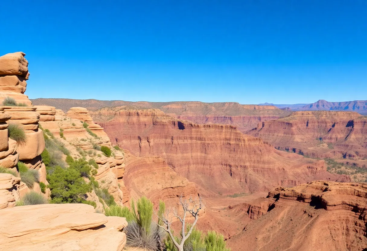 Rugged cliffs in Beaver Dam area, Arizona