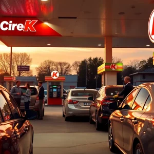 Fuel Day at Circle K with discounts and happy customers