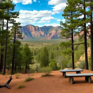 Scenic view of Coconino National Forest