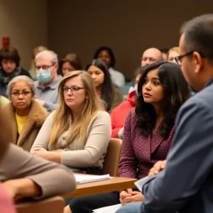 Parents and educators discussing school closures