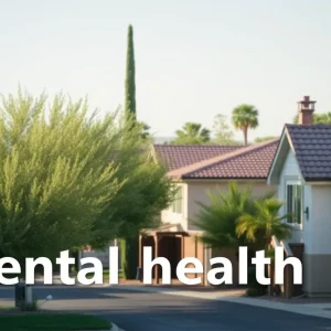 Serene neighborhood illustrating the importance of mental health awareness