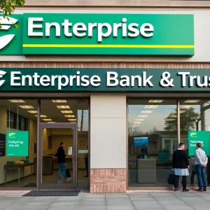 Exterior view of an Enterprise Bank & Trust branch