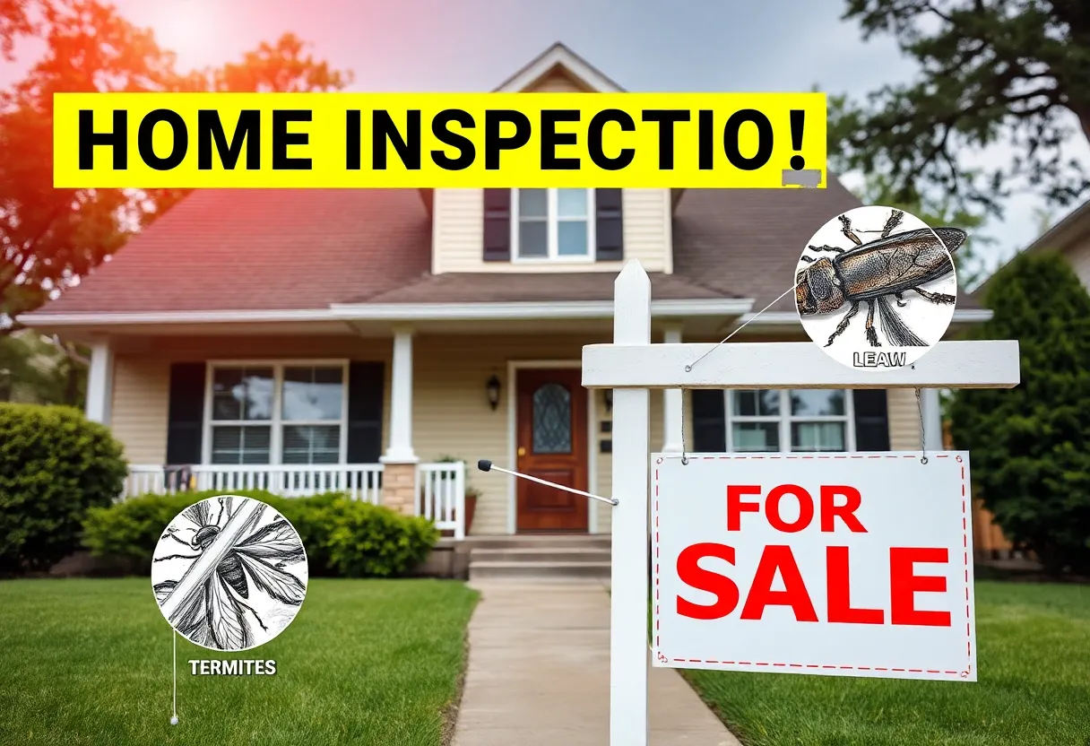 Visual representation of home inspection challenges with hidden damages