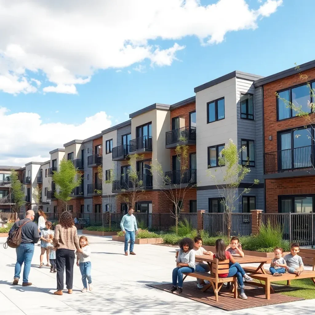 Exterior view of La Esperanza Terrace, an affordable housing complex in Phoenix