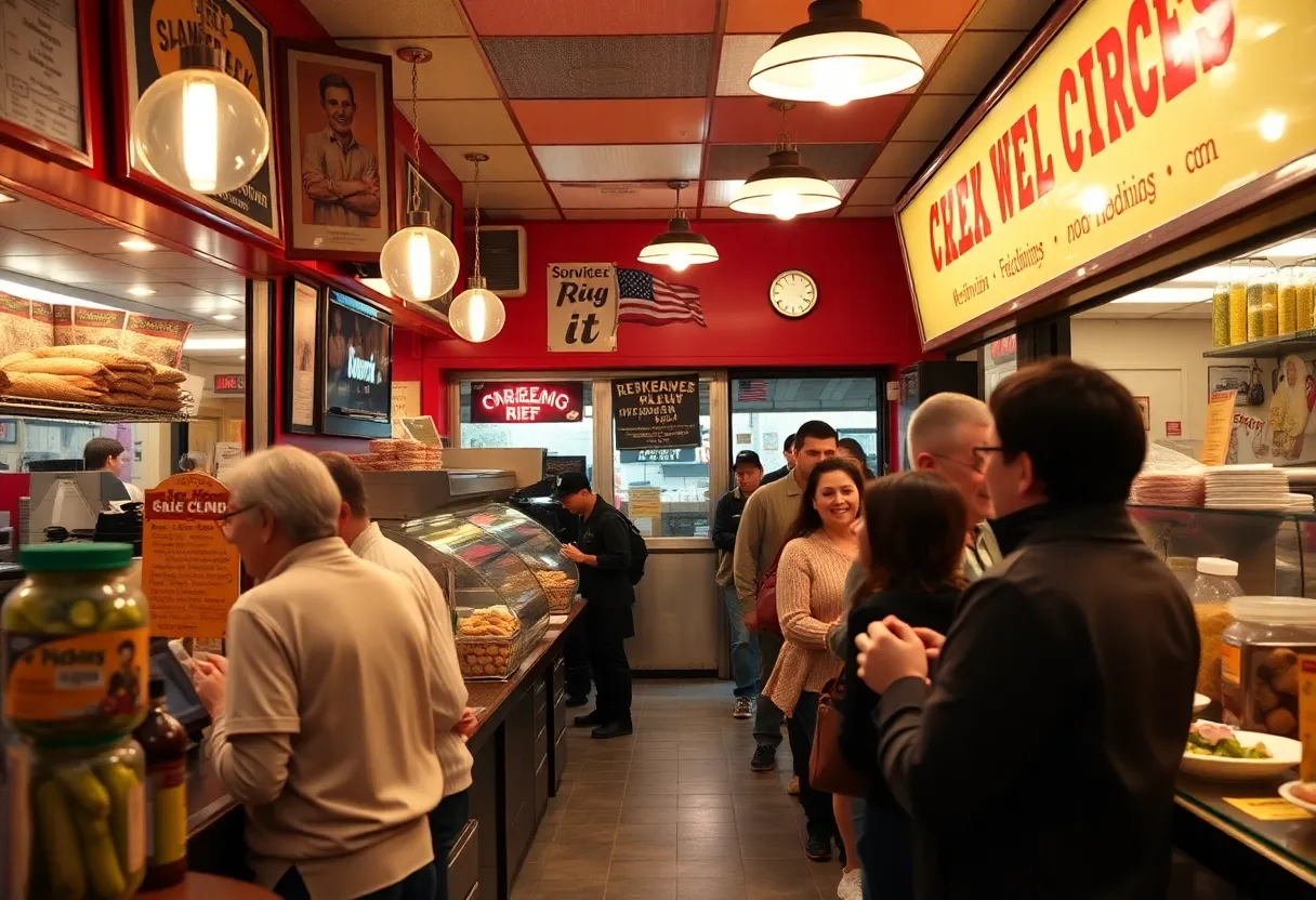Inside view of Little Pickle Jewish deli in Phoenix