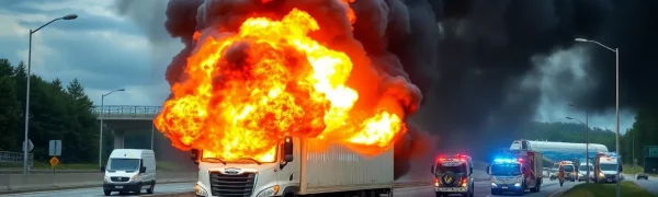 Truck Fire Causes Major Disruption on Loop 101 Freeway