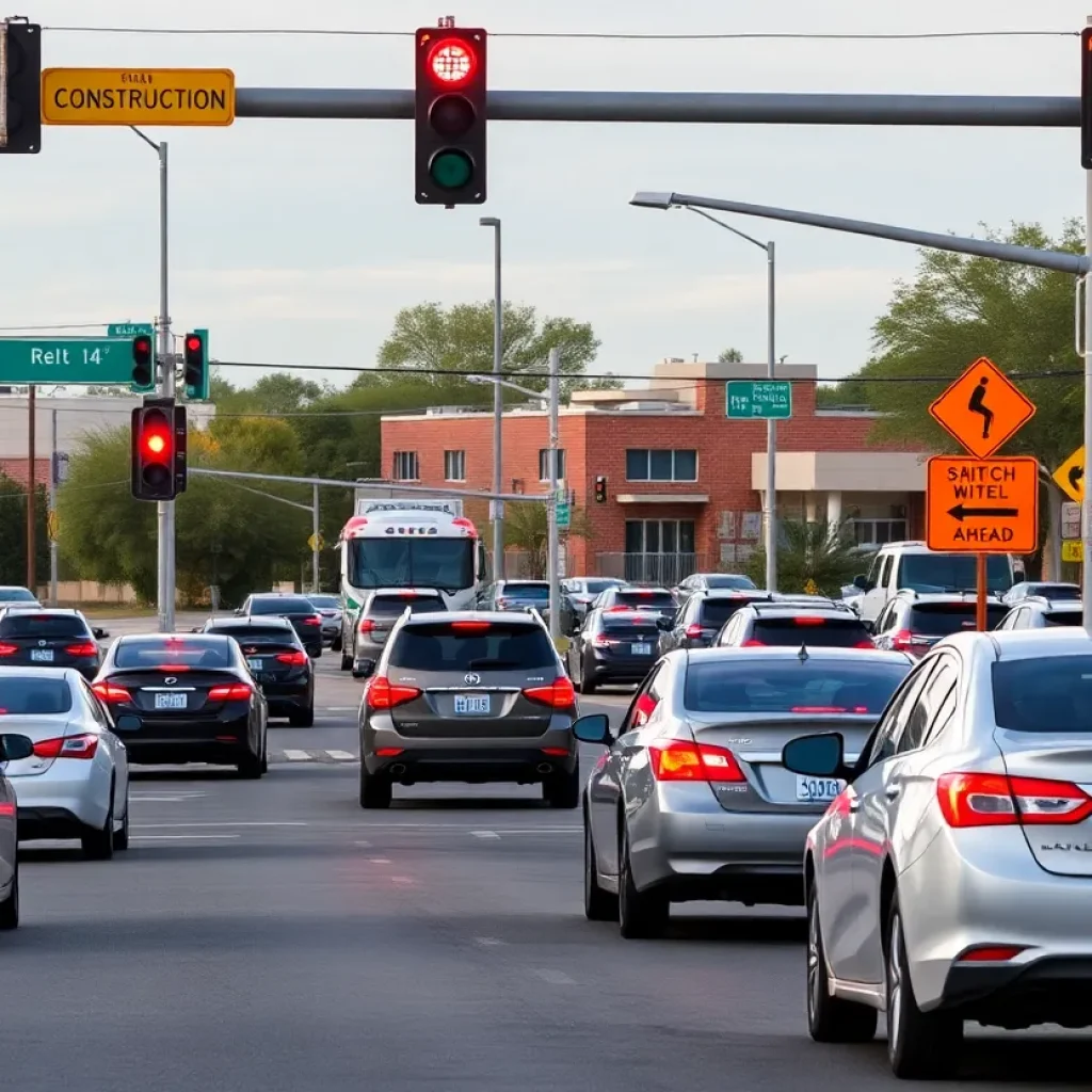 Traffic congestion along State Route 347 in Maricopa