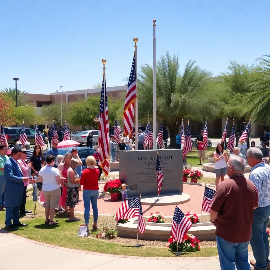 Community gathered at Memorial Day ceremony honoring veterans in Phoenix.
