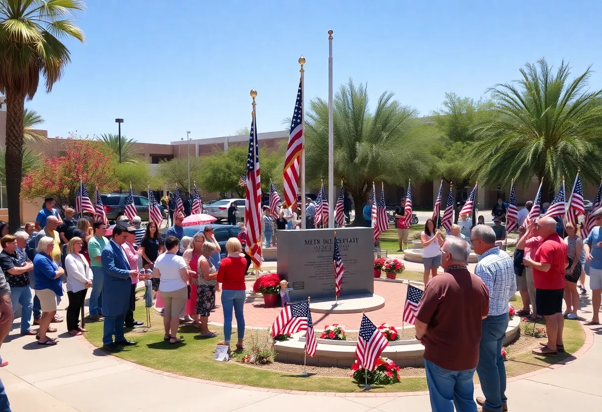 Community gathered at Memorial Day ceremony honoring veterans in Phoenix.