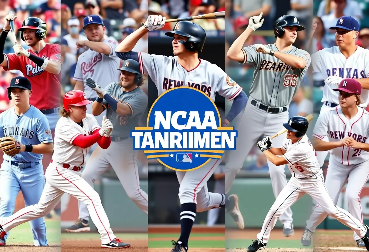 Teams competing in the NCAA Baseball Tournament