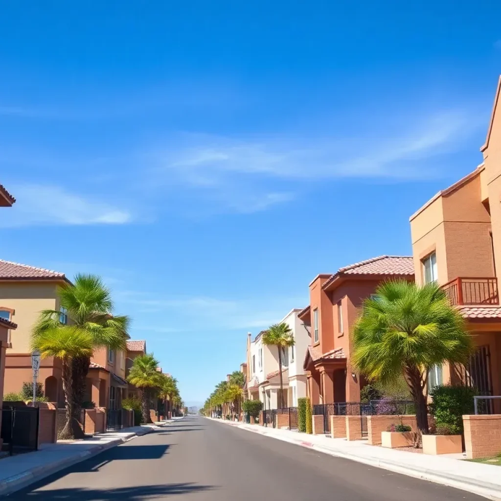 A scenic view of diverse homes in Phoenix.