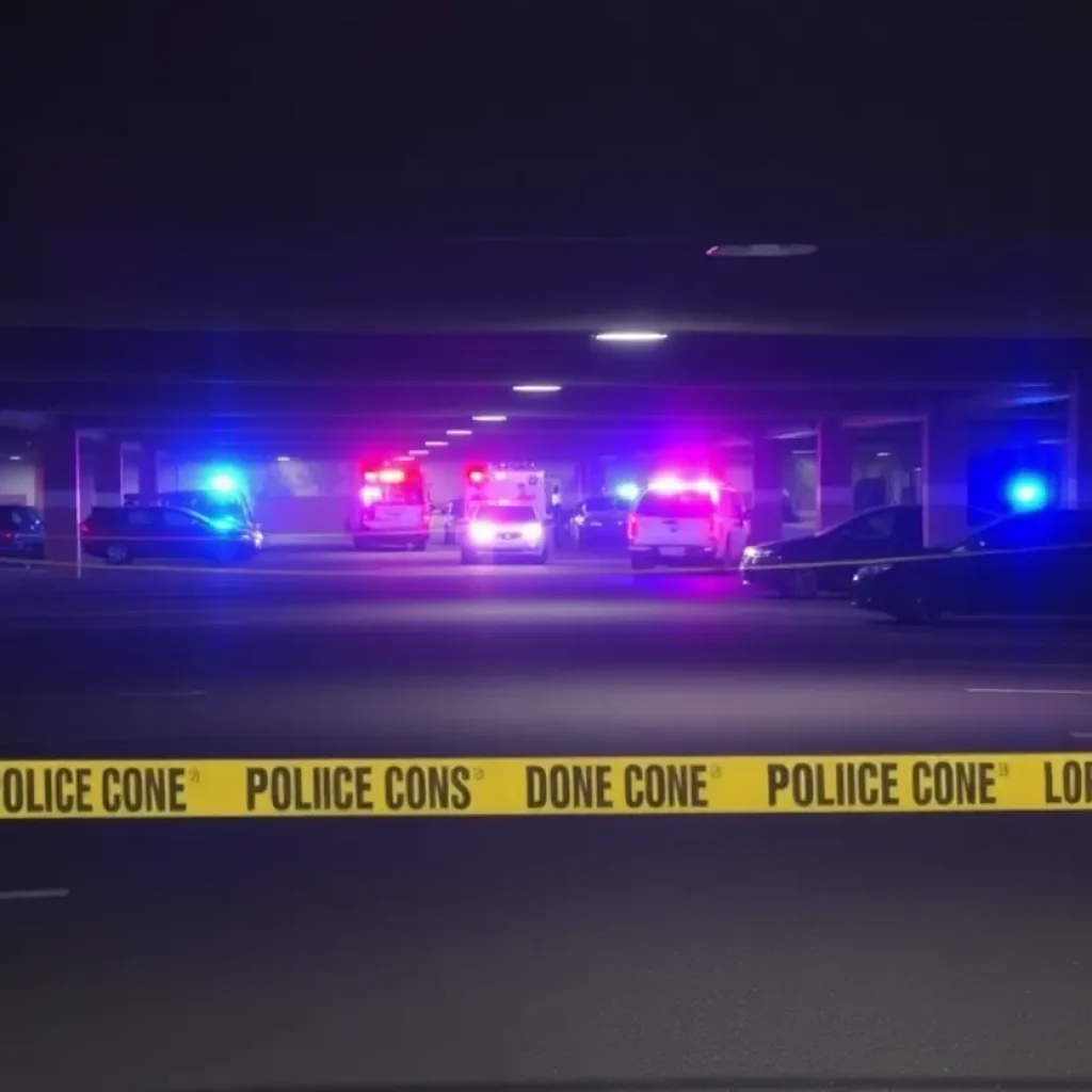 Crime scene in Phoenix following a stabbing incident