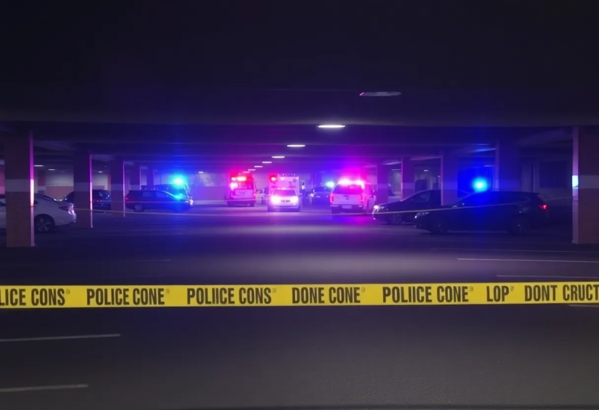 Crime scene in Phoenix following a stabbing incident