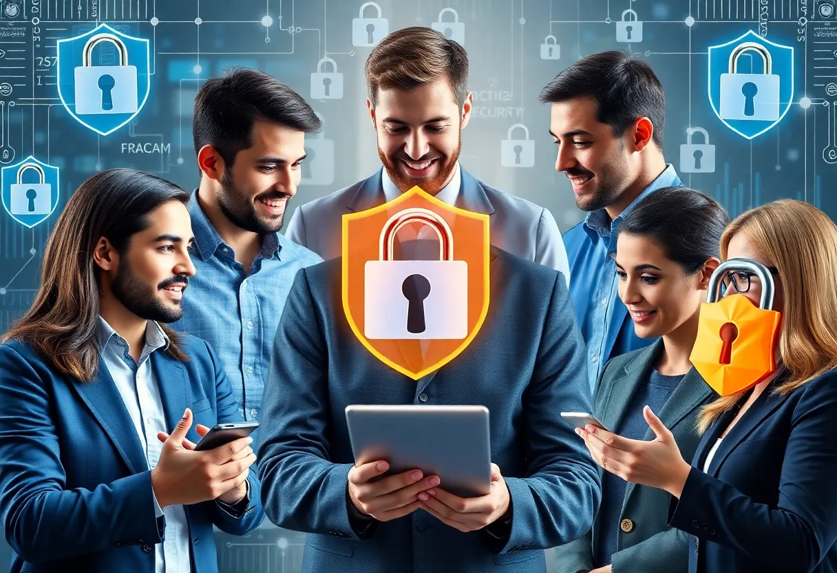 Visual representation of cybersecurity initiatives for small businesses in Arizona.