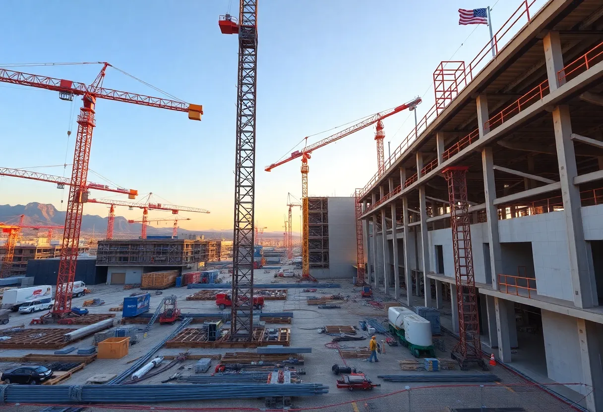 Construction site of TSMC semiconductor facility in Phoenix