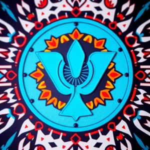 Symbol of the turquoise alert for missing Indigenous persons