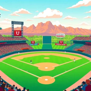 Illustration of a potential baseball stadium in Utah