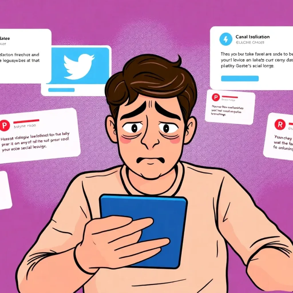 User frustrated with X platform outage on device