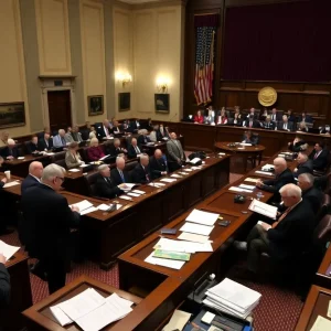 Lawmakers debating budget legislation in Arizona's congressional chamber