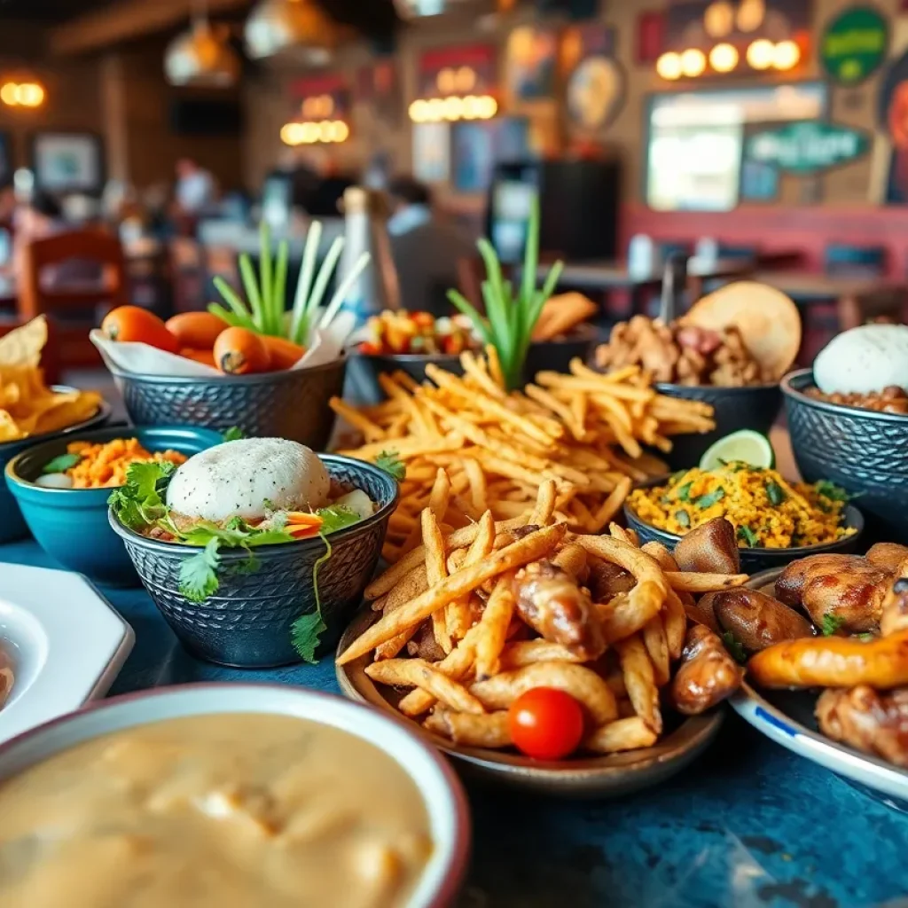 A variety of traditional Arizona dishes representing local culinary influences.