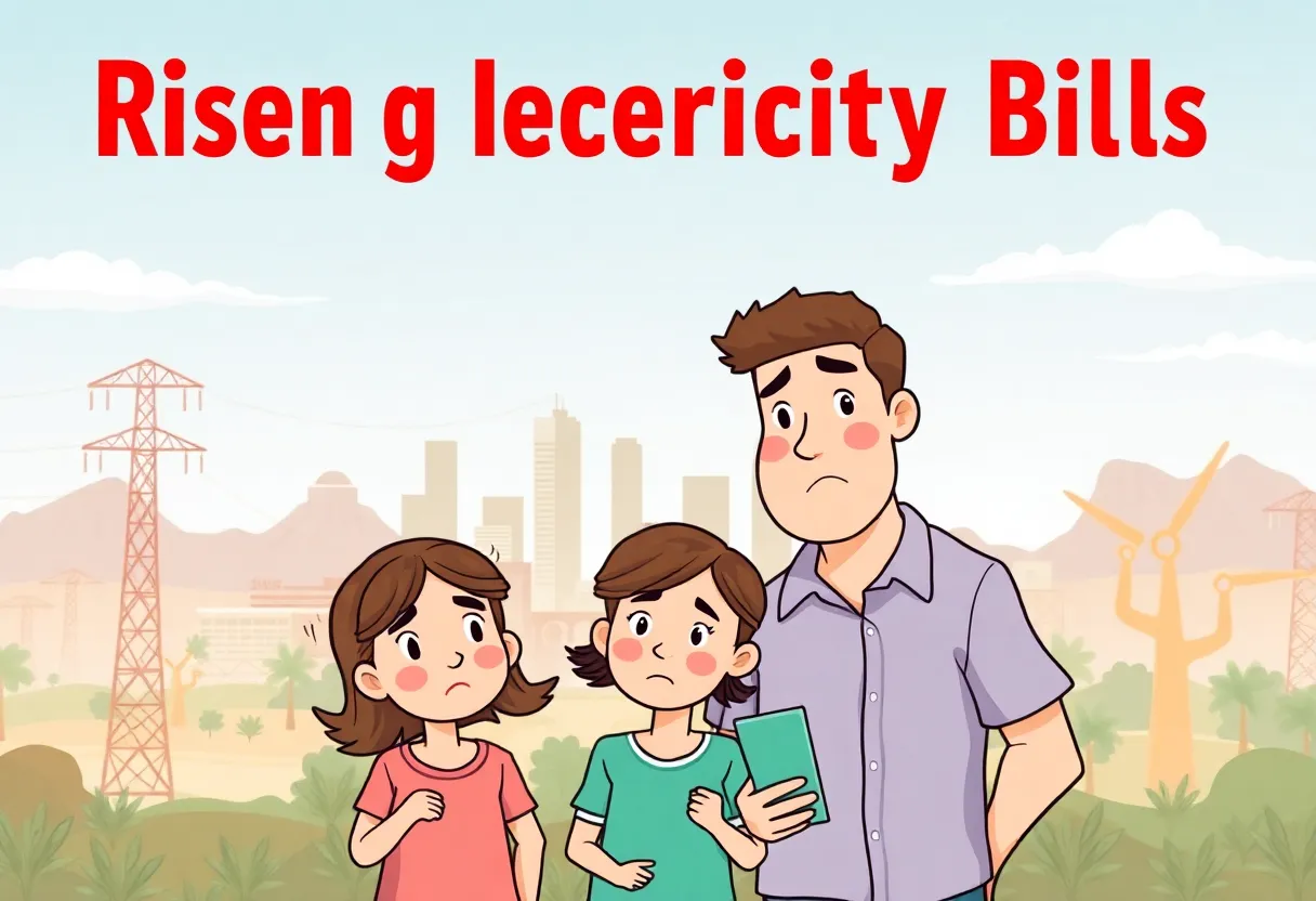 Family expressing concern over rising electricity bills