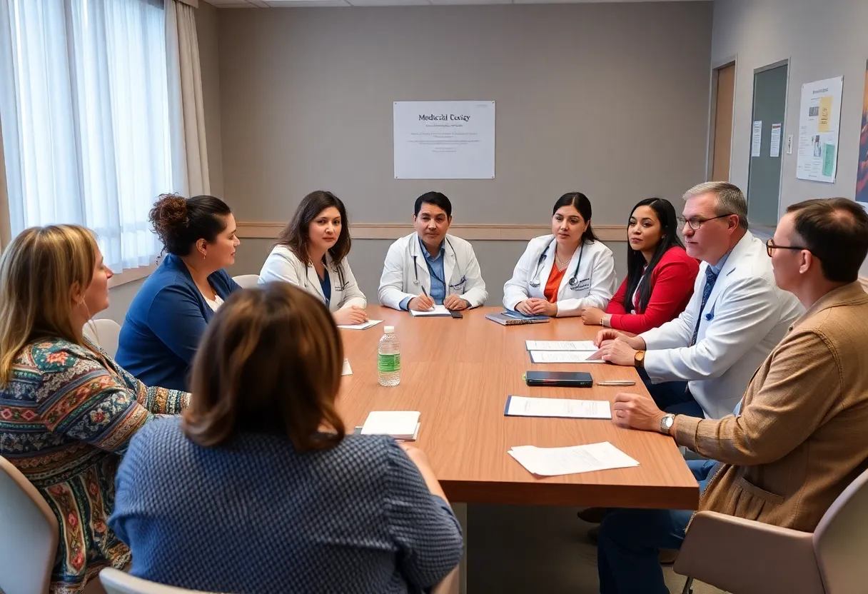Healthcare providers discussing Medicaid funding impacts in Arizona