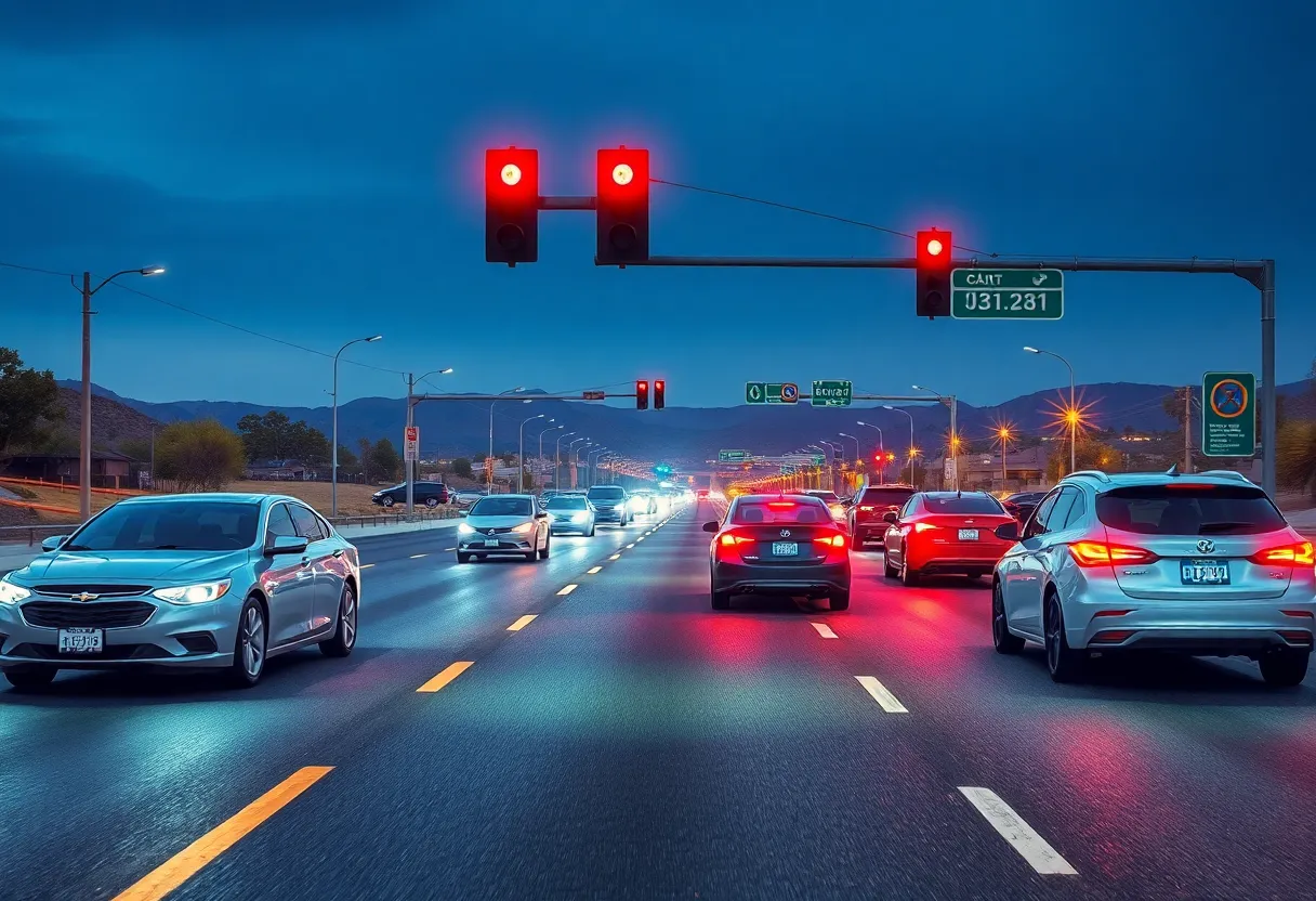Futuristic connected vehicles on Arizona roadways