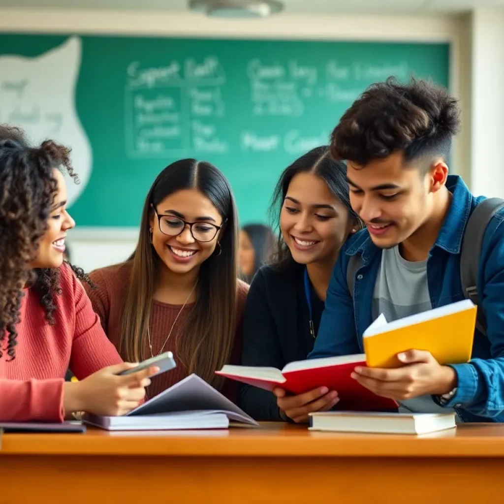 International students studying together at ASU