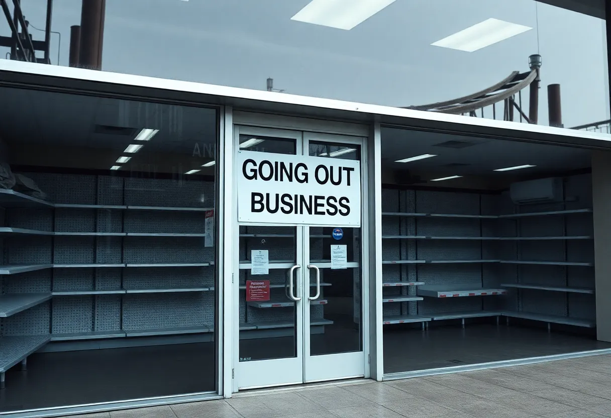 Closure of At Home retail store
