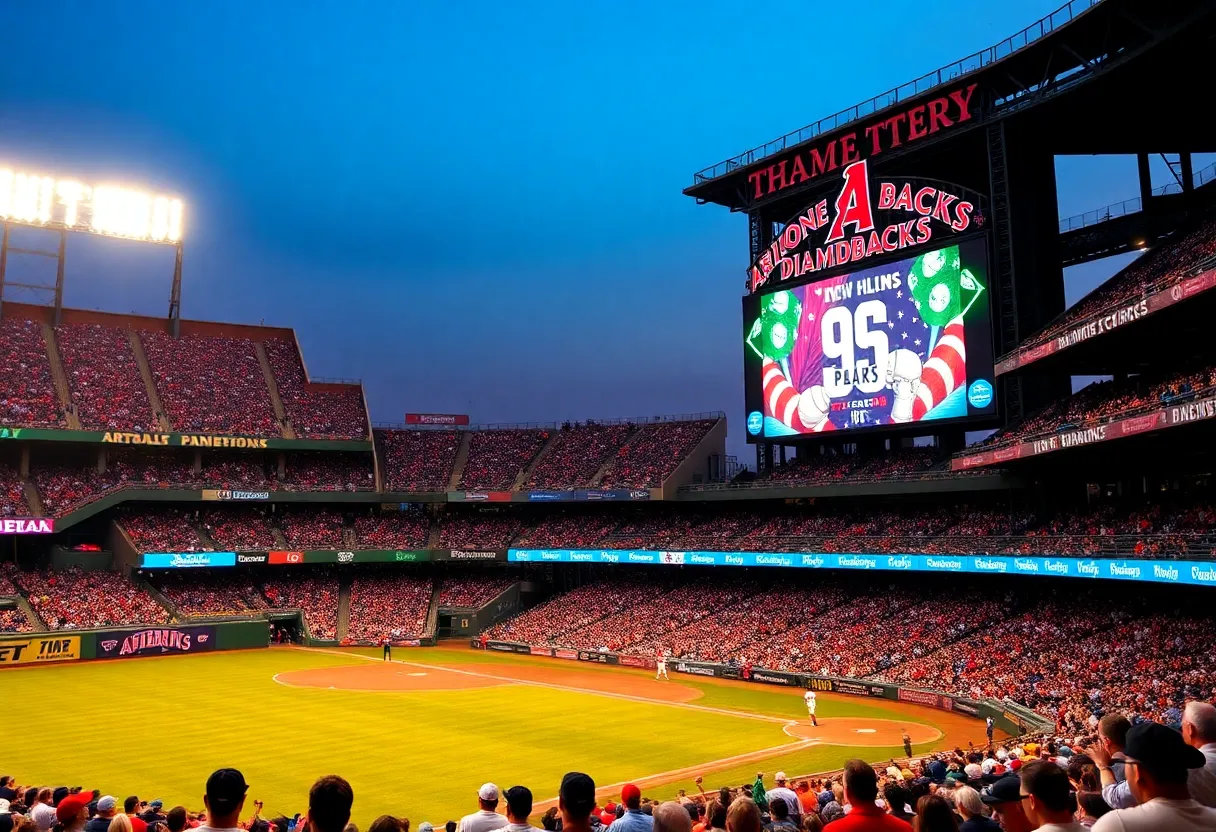 Chase Field packed with Arizona Diamondbacks fans.
