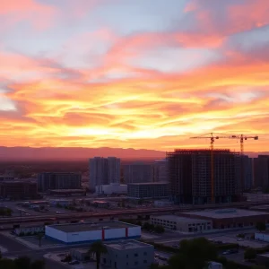 Construction of data centers in Tempe, Arizona