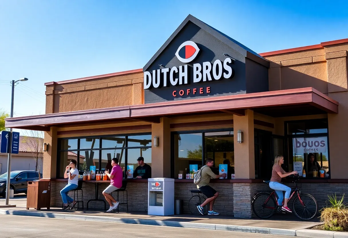 Dutch Bros Coffee drive-thru in Arizona