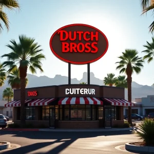 Dutch Bros Coffee drive-thru in sunny Arizona
