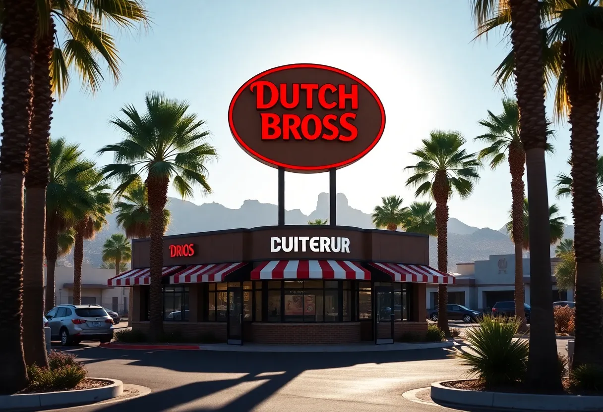 Dutch Bros Coffee drive-thru in sunny Arizona