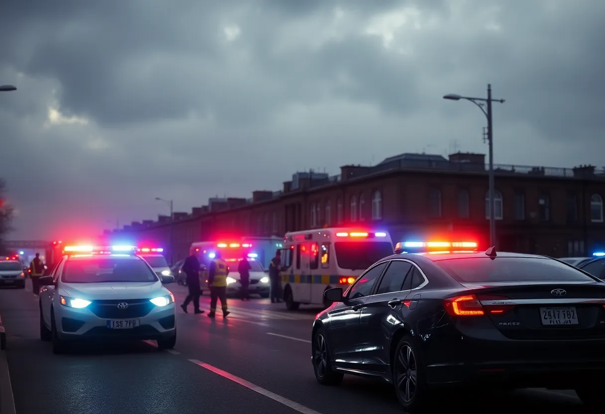 Emergency responders working at a scene in Phoenix