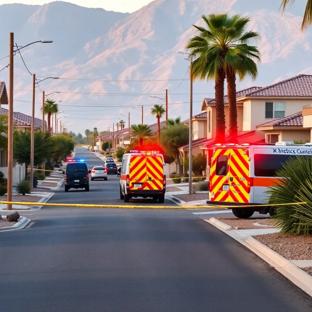 Emergency services responding to a scene in north Phoenix