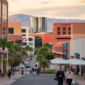 Cityscape of Glendale, Arizona showcasing business environment