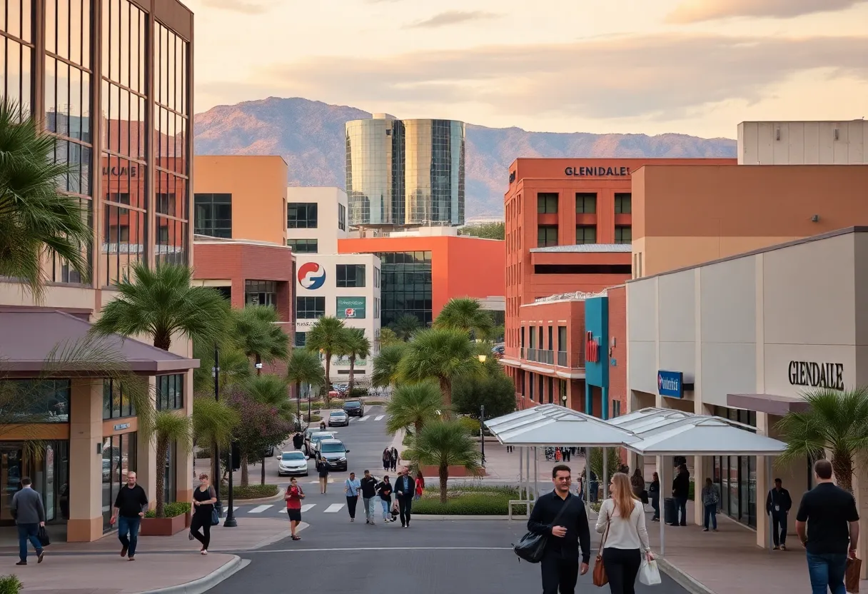 Cityscape of Glendale, Arizona showcasing business environment